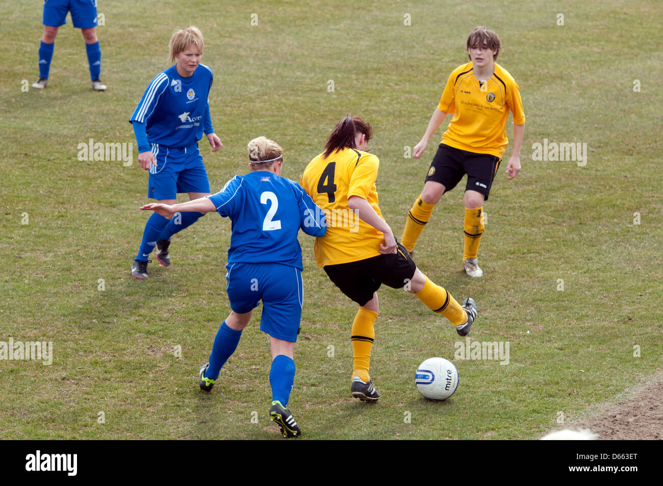 Women`s football at club level Stock Photo